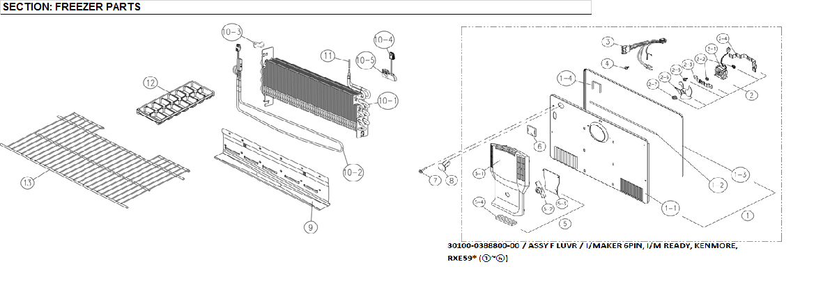 Freezer parts