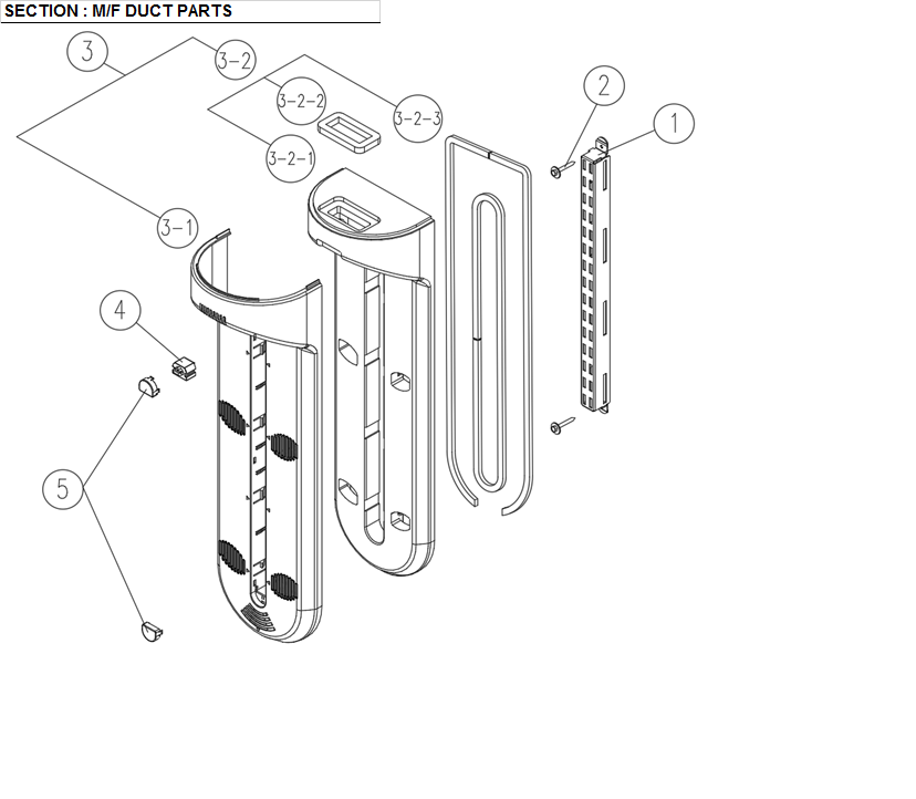 M/F DUCT PARTS