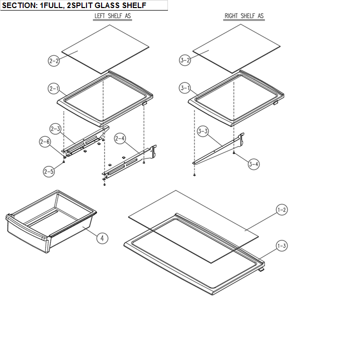 Glass shelf