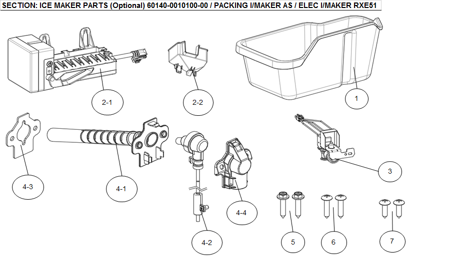 ICE MAKER PARTS