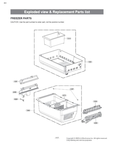 Freezer parts