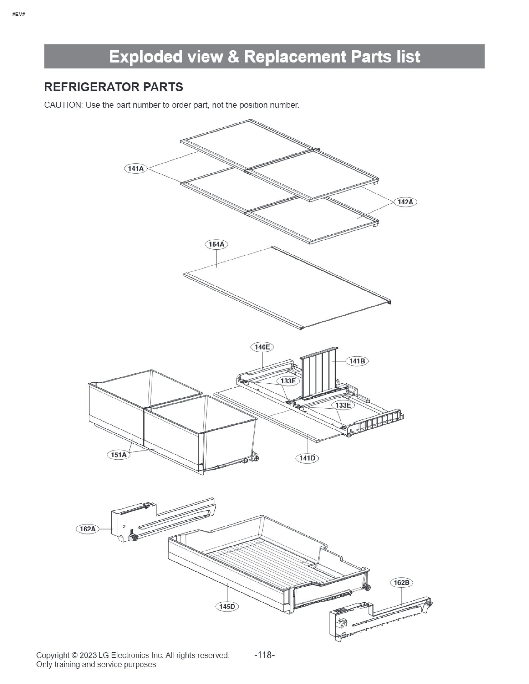 LG LRFOC2606S/00 bottom-mount refrigerator Parts | Diagrams, Manuals ...