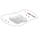 Kenmore 26314582321 upper basket diagram