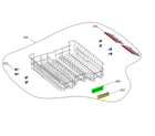 Kenmore 26314602321 upper basket diagram