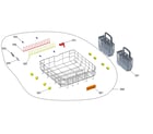 Kenmore 26314602321 lower basket diagram