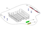 Kenmore 26314605321 upper basket diagram