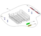 Kenmore 26314609321 upper basket diagram