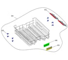 Kenmore 26314629320 upper rack diagram