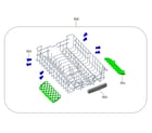 Kenmore 26314702320 upper rack diagram