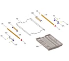 Kenmore 26314702320 3rd basket rack diagram