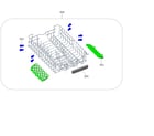 Kenmore 26314705320 upper rack diagram