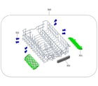 Kenmore 26314709320 upper rack diagram