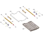 Kenmore 26314709320 3rd basket rack diagram