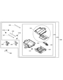 Detergent drawer group parts