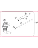 Pressure switch hose group parts