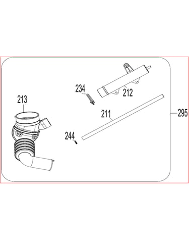 Pressure switch hose group parts