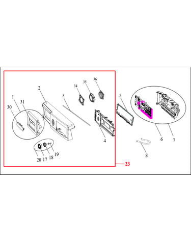 Control panel parts