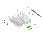 Kenmore 26314642321 upper basket diagram