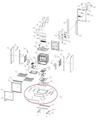 Exploded view oven