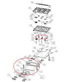 Exploded view cooktop