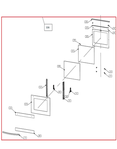 Exploded view door