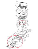 Exploded view cooktop