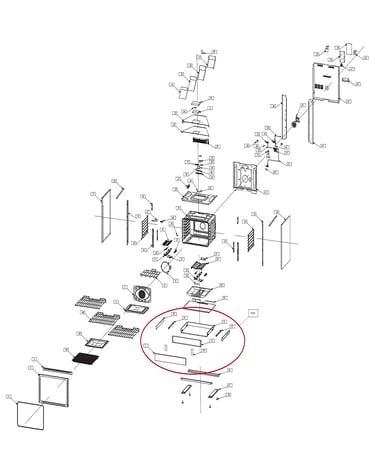 Exploded view oven