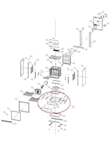 Exploded view oven