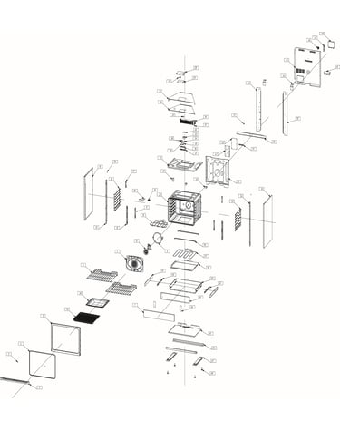 Exploded view oven
