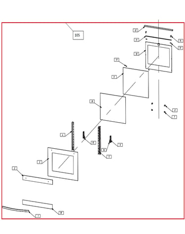Exploded view door
