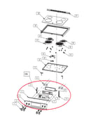 Exploded view cooktop