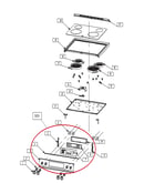 Exploded view cooktop
