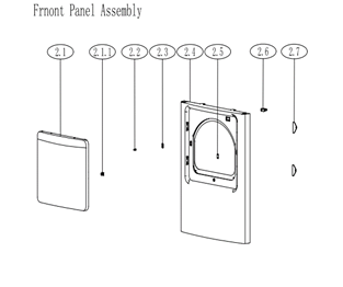 Front panel assembly