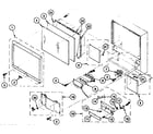 Sony KP-46V15 screen and control panel diagram