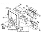 Sony KP-46V15 cabinet assembly diagram