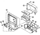 Sony KP-41EXR96 cabinet and back cover diagram