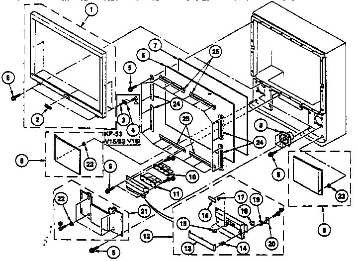 Screen and control panel