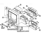 Sony KP-53V15 cabinet diagram