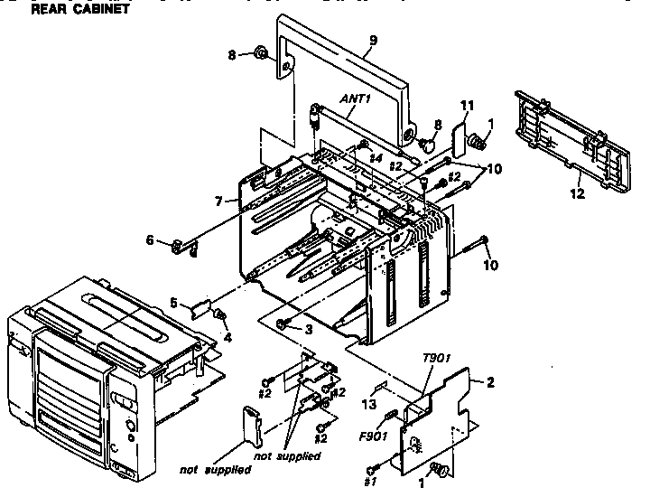 Rear cabinet