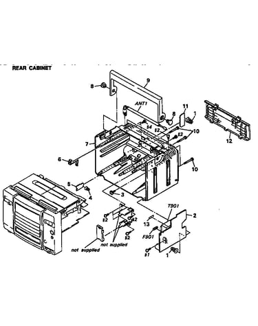 Rear cabinet