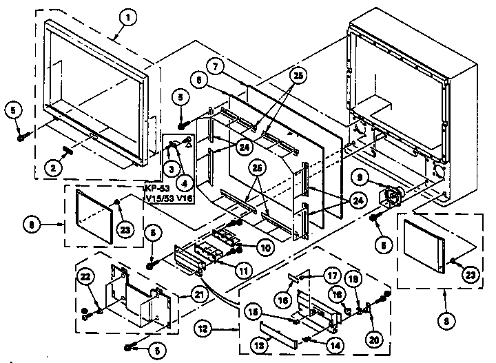 Screen and control panel