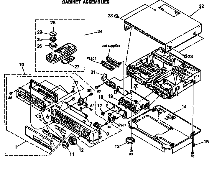 Cabinet assemblies