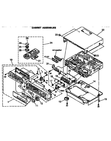 Cabinet assemblies