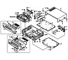 Sanyo VHRM71 cabinet parts diagram