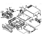 Sanyo VHR5416 cabinet parts diagram