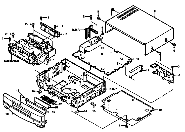 Cabinet and chassis