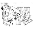 RCA RP8675A cabinet and chassis diagram