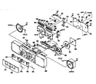 Sony CFS-W308 front cabinet section diagram