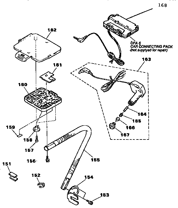 Car mount section