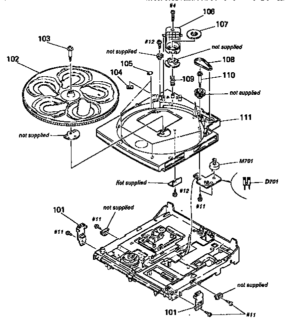 Turntable section